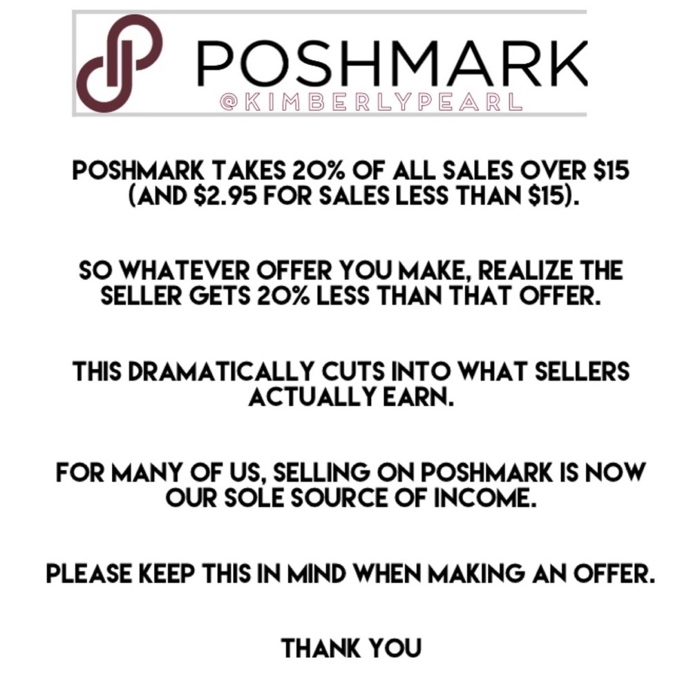 ATTENTION POSHMARK BUYERS